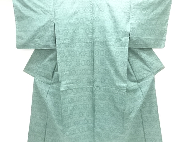 JAPANESE KIMONO / DORO OSHIMA TSUMUGI / HITOE / WOVEN FLOWER CREST